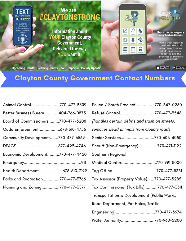 State Representative Rhonda Burnough LOCAL GOVERNMENT CONTACTS